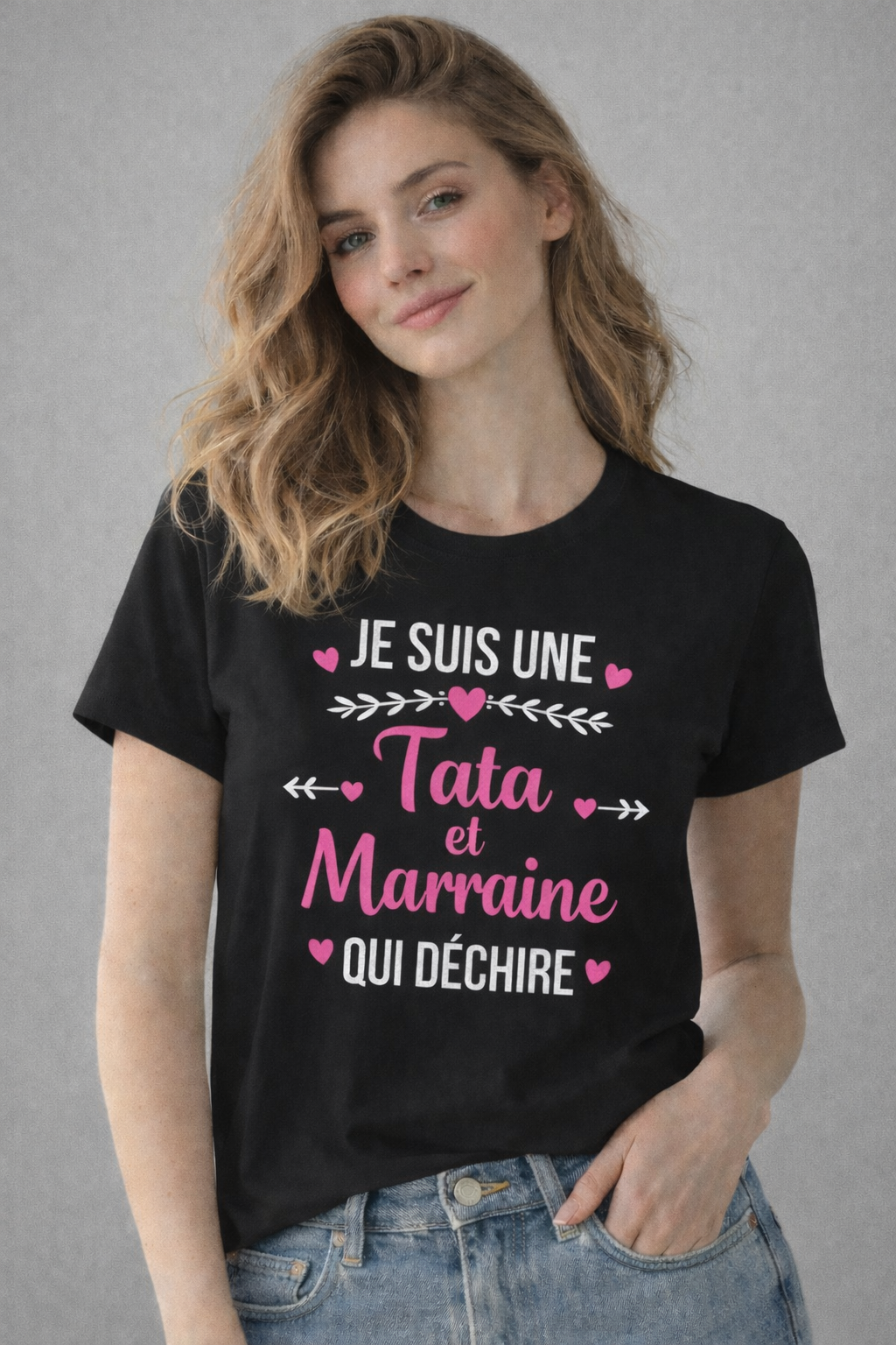 ✨ Tee-shirt Tata & Marraine qui déchire – Cadeau original et fun ✨