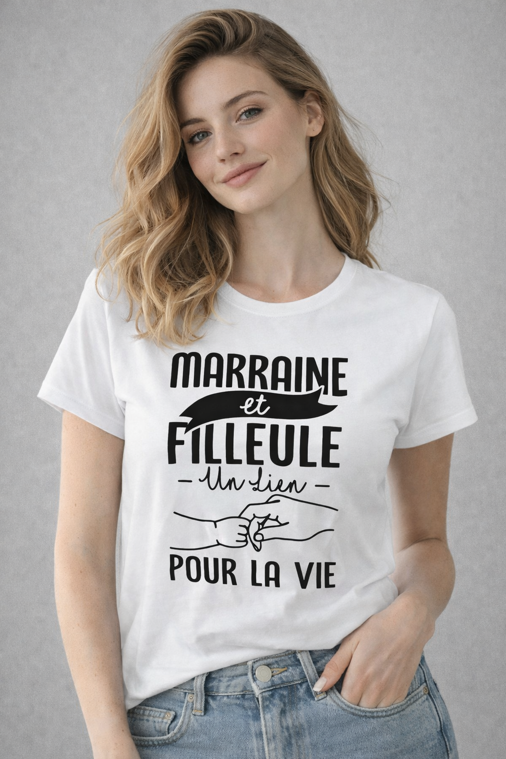 🤍 Tee-shirt Marraine & Filleule – Un lien pour la vie 🤍