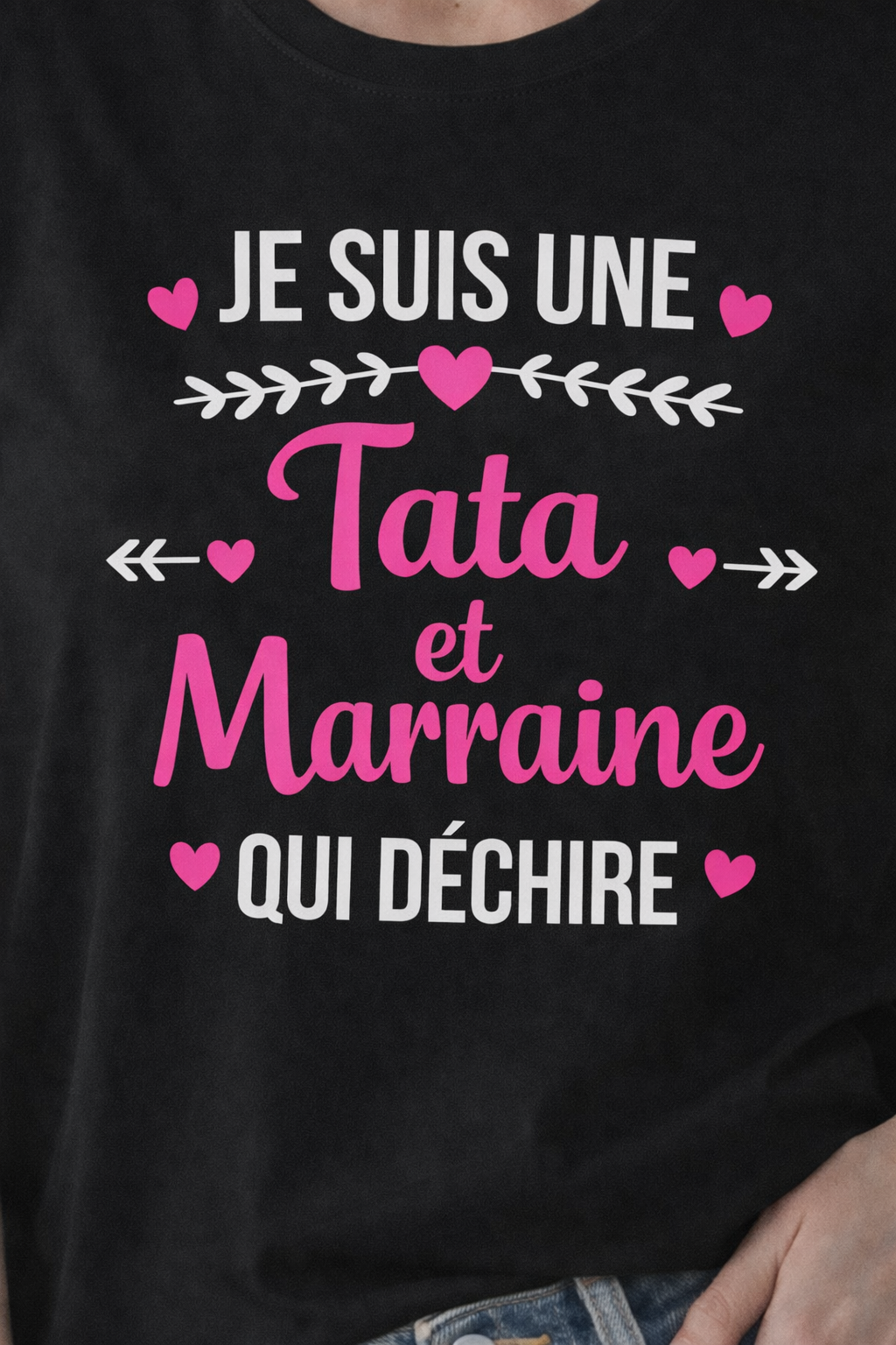 ✨ Tee-shirt Tata & Marraine qui déchire – Cadeau original et fun ✨