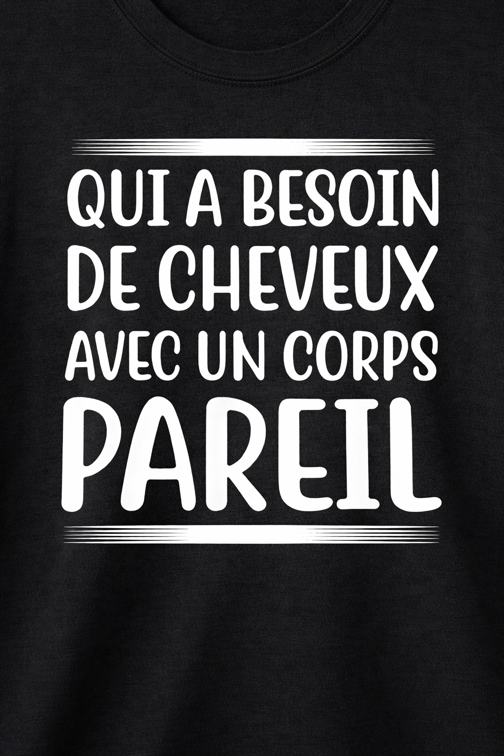 T shirt homme humour chauve